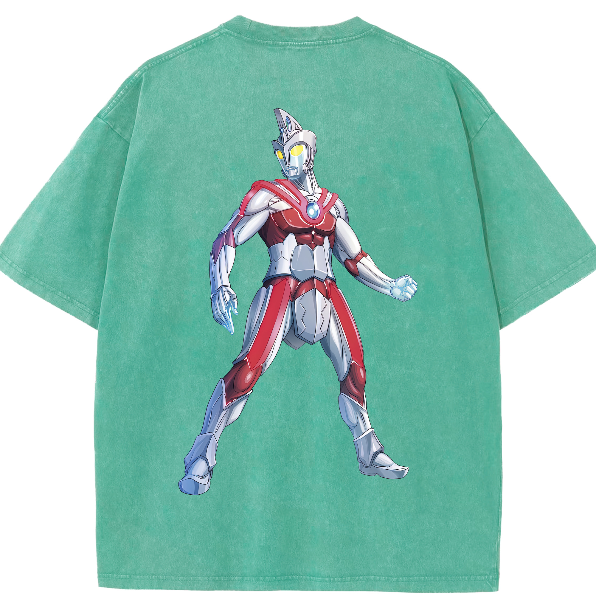（画像用） ウルトラマン Ultraman 綿100% ヴィンテージ風 半袖Tシャツ（背面プリント）